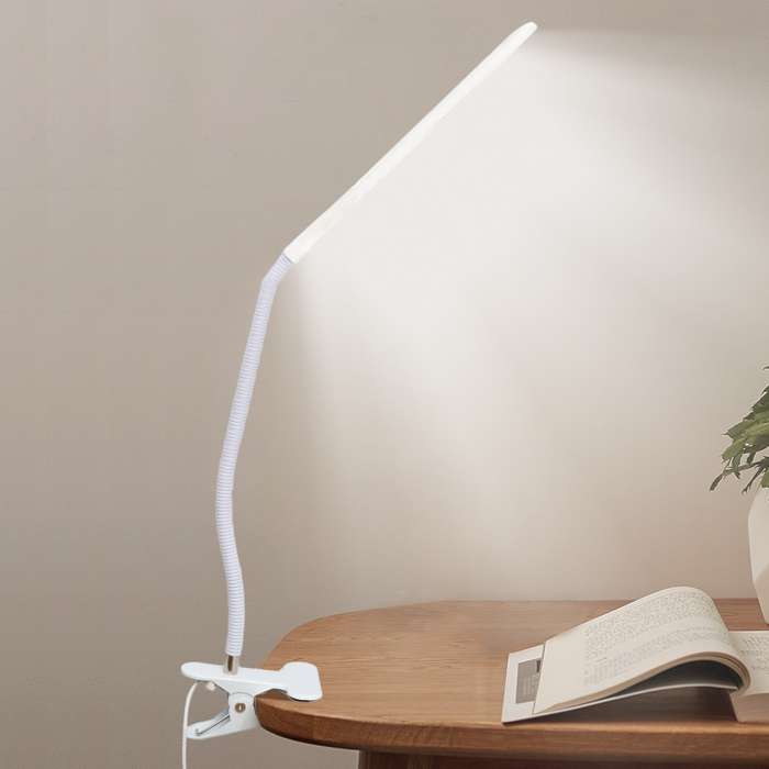 Lampa LED Home DK-6500, cu clema de prindere, brat flexibil, Alimentare USB, Lumina alba, 5W [2]