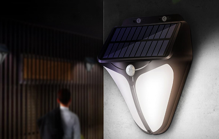 Lampa solara de perete Superfire FF11-F, 6W LED, 280LM, 3 moduri, 1500mAh, incarcare solara si senzor de miscare [4]