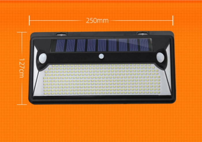 Lampa solara de perete Superfire FF6-D, 72W LED, 360leduri,3 moduri, incarcare solara si senzor de miscare [2]