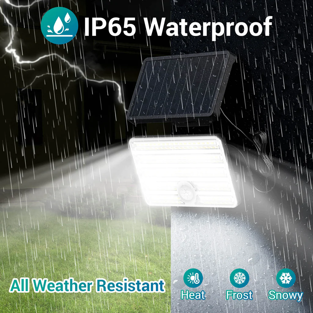 Lampa solara de perete Ustellar LED UT88269, 2500lm, Telecomanda,  3 moduri, senzor de miscare [5]