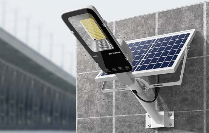 Lampa solara stradala LED Superfire FF5-A, Panou solar, Telecomanda, 63W, 500lm, 5000mAh [9]