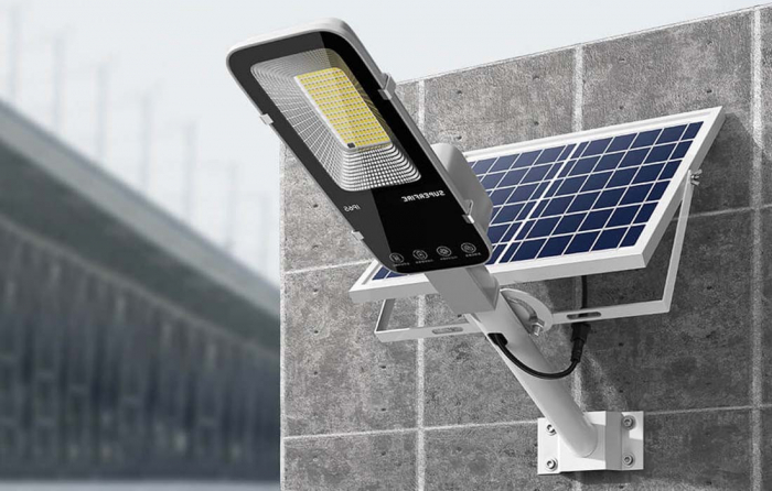 Lampa solara stradala LED Superfire FF5-E, Panou solar, Telecomanda, 897W, 2000lm, 20000mAh [9]