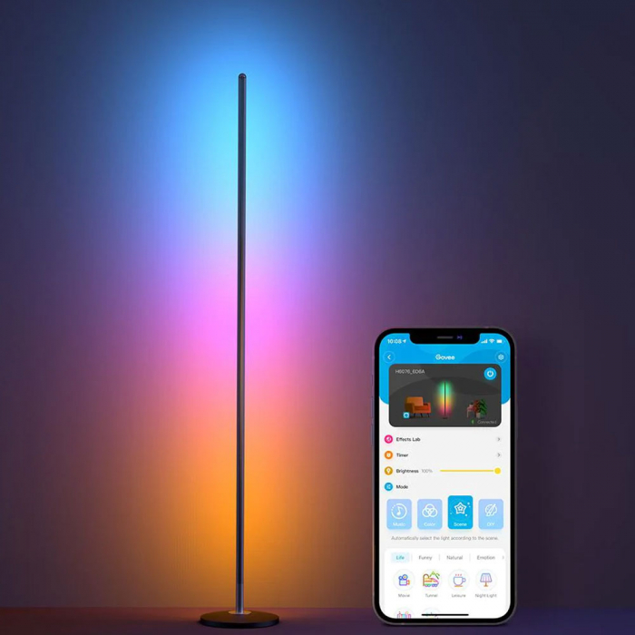 Lampadar LED Govee H6076 RGBICW, Wifi, Control Aplicatie, Sincronizare muzica [6]