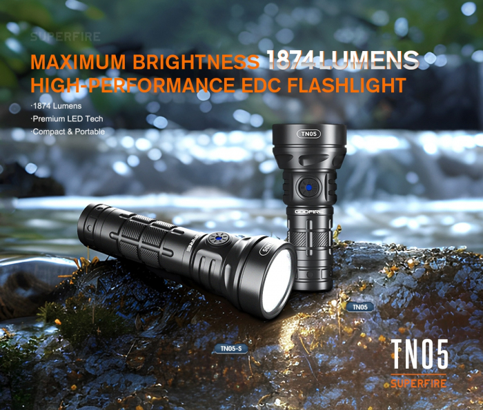 Lanterna LED  Godfire TN05, 20W, 1600lm, 362m, IP55, magnet, USB-C, 5 moduri, Lumina de urgenta [9]