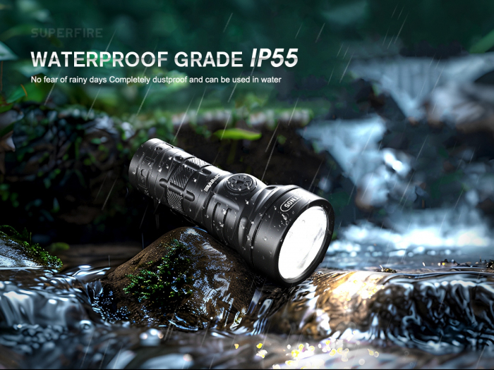 Lanterna LED  Godfire TN05, 20W, 1600lm, 362m, IP55, magnet, USB-C, 5 moduri, Lumina de urgenta [8]