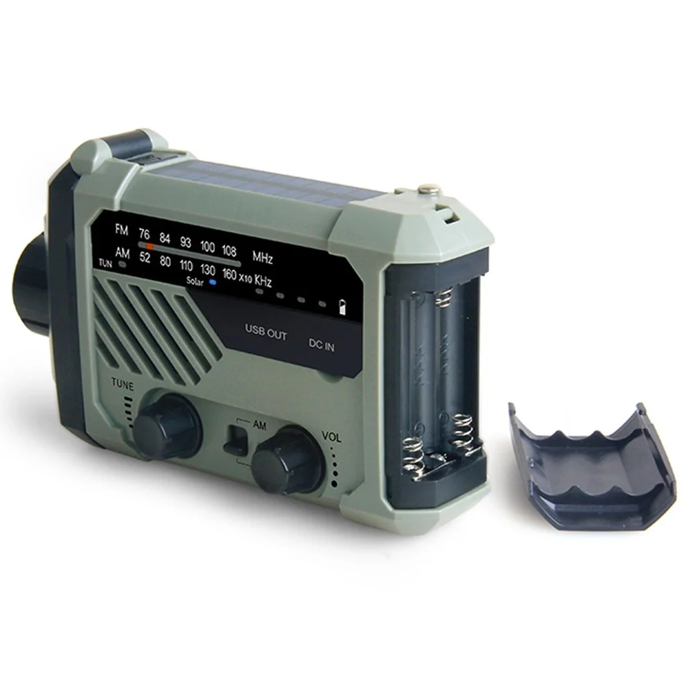 Lanterna LED Multifunctionala cu radio Supfire YJ01, incarcare solara sau manuala (dinam), power bank, 100lm, 2000mAh, incarcare usb-c [2]