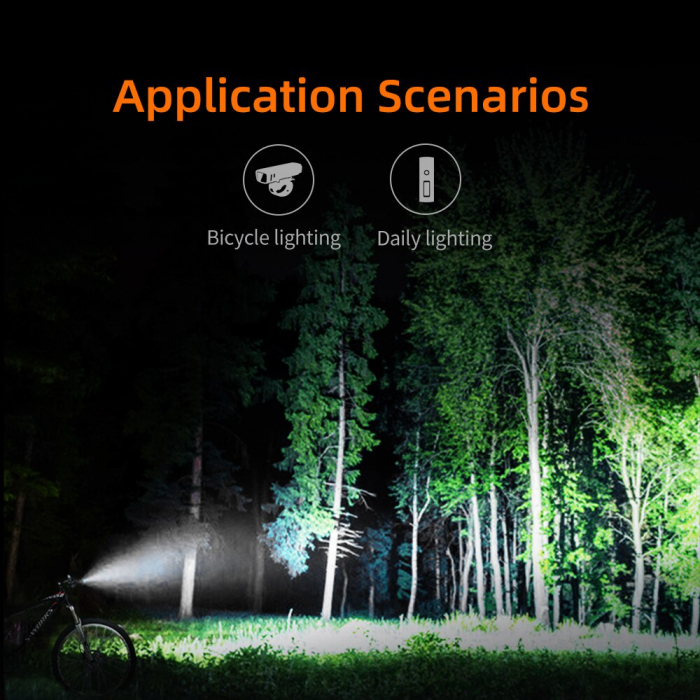 Lanterna LED pentru bicicleta Supfire BL10, Luminazitate automata, 90m, acumulator 1500 mAh, USB [2]