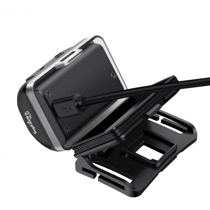 Lanterna LED pentru cap Supfire HL07, 5W, 320 lm, 1200 mAh, senzor de miscare, 5 moduri, incarcare USB, IP67, Negru [5]