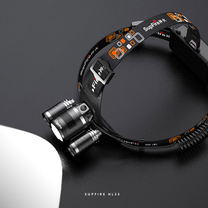 Lanterna LED pentru cap Superfire HL33, 700lm, 200m, 4000mAh, incarcare USB [2]
