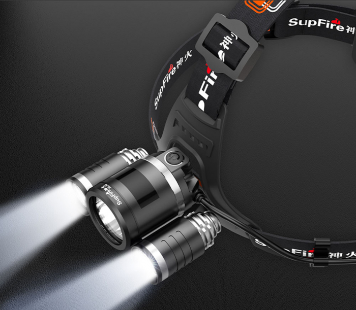 Lanterna LED pentru cap Superfire HL33, 700lm, 200m, 4000mAh, incarcare USB [5]