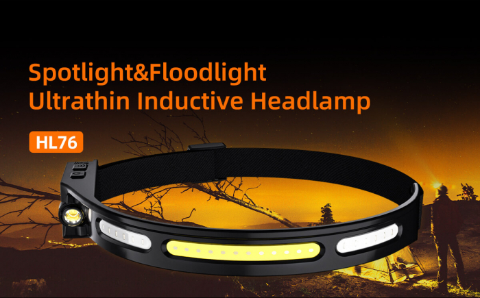 Lanterna LED pentru cap Supfire HL76, LED+COB, Lumina rosie, control miscare mana, 210lm, incarcare USB-C, 5 moduri, 1200 mAh [4]