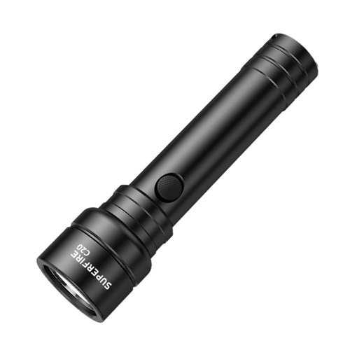 Lanterna LED Superfire C20, 1100lm, 240m, incarcare USB-C, Negru [1]