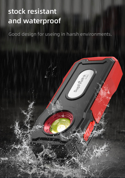 Lanterna Multifunctionala LED Superfire G18-S, 800 lumeni, acumulator 2000mAh, Lumina Rosie, incarcare USB-C [5]