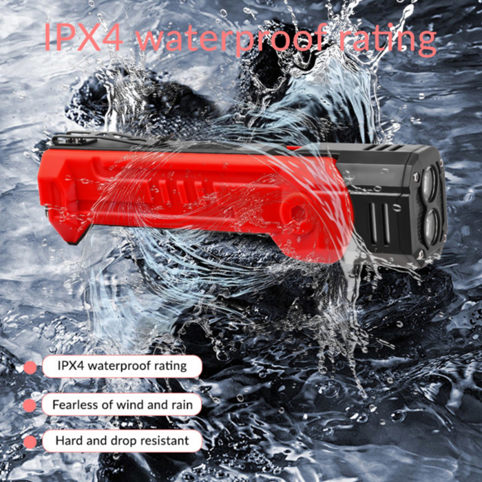 Lanterna Multifunctionala LED Superfire GM06, USB-C, 1500mAh, 355lm, 216m, power bank, lumina rosie, prindere magnetica, IP44 - Rosu [5]