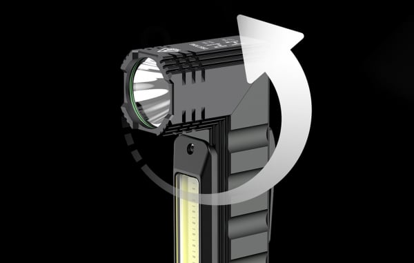 Lanterna Multifunctionala LED Supfire G19, USB, 500lm, 200m, incarcare USB, lumina rosie, suport cap, prindere magnetica [4]
