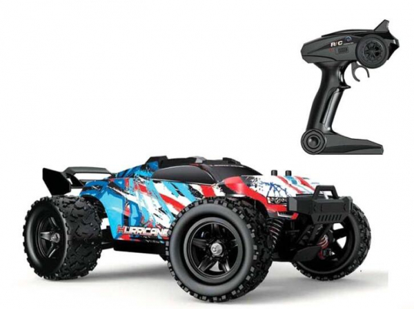 Masina cu Telecomanda Monster Truck 36 Km/h Linxtech HS18321 Off-Road Racing Tractiune 4X4, scara 1:18 Albastru - Resigilat [5]