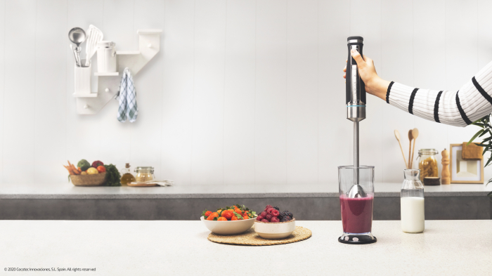 Blender de mana Cecotec PowerGear 1500 XL Mash Pro, 1500 W,  21 de viteze plus turbo, Lame cu titan, Accesorii incluse [5]