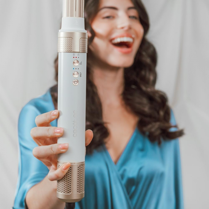 Ondulator Multistyler Cecotec Bamba CeramicCare 14 in 1 AirGlam, placa de indreptat si ondulator cu tehnologia Coanda, Uscator 110000 rpm, 1400 W [6]