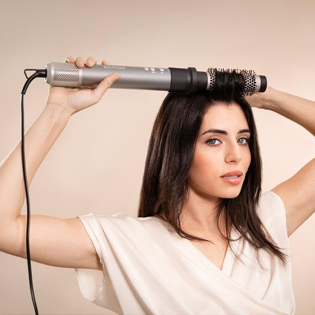 Ondulator Multistyler Cecotec Bamba CeramicCare AirGlam 8 in 1, placa de indreptat si ondulator cu tehnologia Coanda, Uscator 110000 rpm, 1400 W - Gri [12]