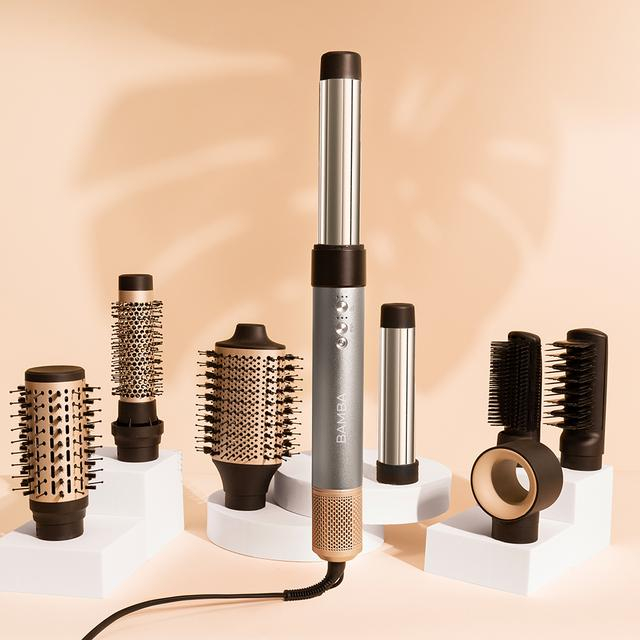 Ondulator Multistyler Cecotec Bamba CeramicCare AirGlam 8 in 1, placa de indreptat si ondulator cu tehnologia Coanda, Uscator 110000 rpm, 1400 W - Gri [6]