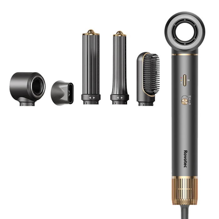 Ondulator Multistyler Rovotec 802A, 5 in 1, Tehnologie Coanda, Uscator Profesional, 1300 W, 3 Trepte de viteza, 4 Trepte de temperatura - Resigilat [6]