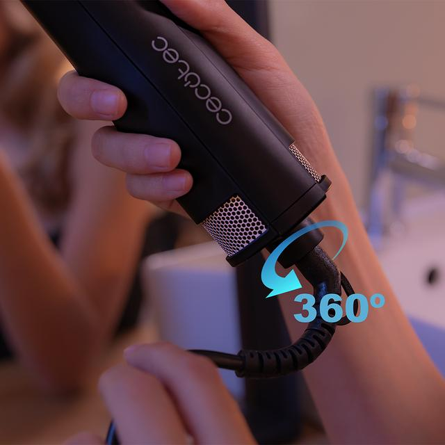 Set perie electrica fixa Cecotec CeramicCare 3in1 Styler, Uscator, 1200 W, 3 trepte de caldura, 2 viteze [10]