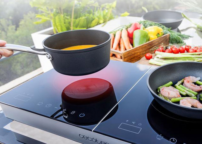 Plita cu inductie 2 zone Cecotec Full Magma Double, 3500W, Touch control, 10 niveluri [8]