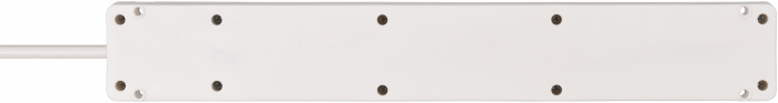 Prelungitor Brennenstuhl Bremounta 5 prize, 2 USB-uri, 3m, Buton On/Off, prindere in suruburi Alb [2]