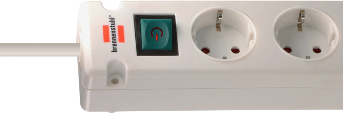 Prelungitor Brennenstuhl Bremounta 5 prize, 2 x USB-C, 3m, Buton On/Off, prindere in suruburi , Alb [4]