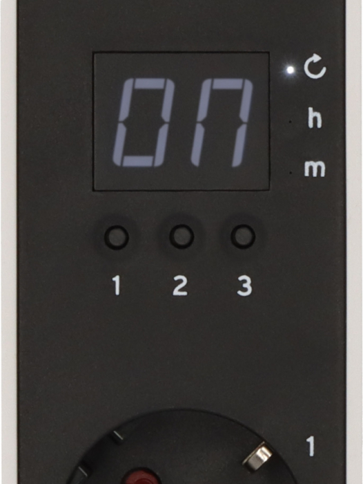 Prelungitor Brennenstuhl Ecolor 3 prize, countdown, 1x USB A, 1x USB C, Buton On/Off 1,5m H05VVF 3G1,5, alb/negru [2]