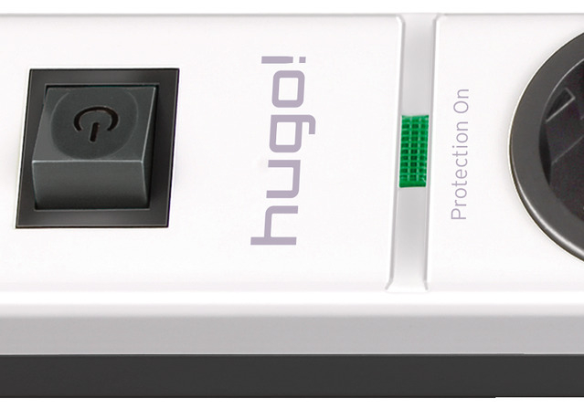 Prelungitor Brennenstuhl hugo 4 prize, Protectie supratensiune, Intrerupator, 2m, Alb [2]