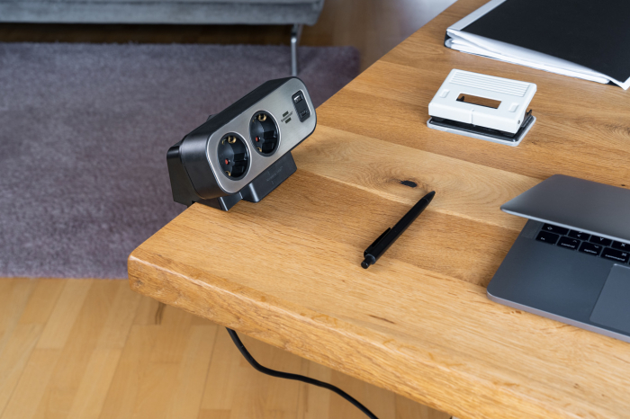 Prelungitor pentru birou Brennenstuhl estilo Duplex Desktop, 10 prize, 1 USB, 1 USB-C 30W, 2m [6]