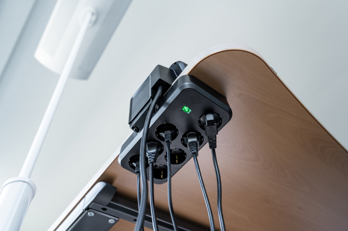 Prelungitor pentru birou Brennenstuhl estilo Duplex Desktop, Protectie la supratensiune, 9 prize, 2X Module Keystone, 2m [10]