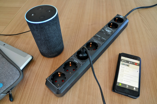 Prelungitor Smart Brennenstuhl Connect Eco-Line WiFi H05VV-F3G1 ,1,5m , 5prize, Alexa, Google [5]