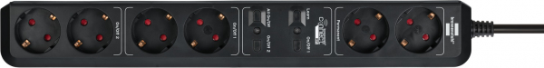 Prelungitor Smart Brennenstuhl Connect Eco-Line WiFi H05VV-F3G1 ,1,5m , 5prize, Alexa, Google [2]