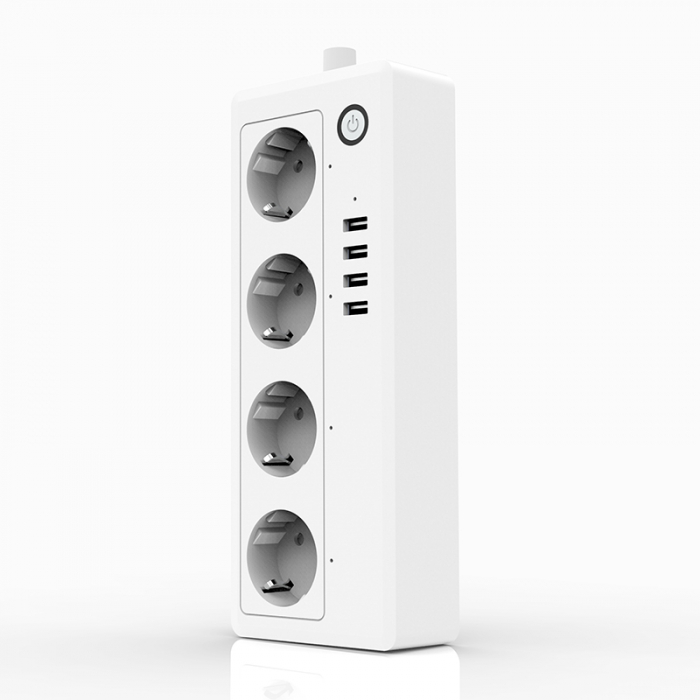 Prelungitor Smart Rovo A26, Wifi, 16A, 4 Prize Individuale, 4 USB Tuya, Alexa, Google Assistant, [6]
