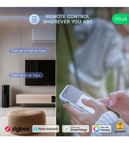 Prelungitor Smart Nous A11Z, ZigBee 3.0, monitorizare consum, compatibil Alexa/Google Assistant [3]