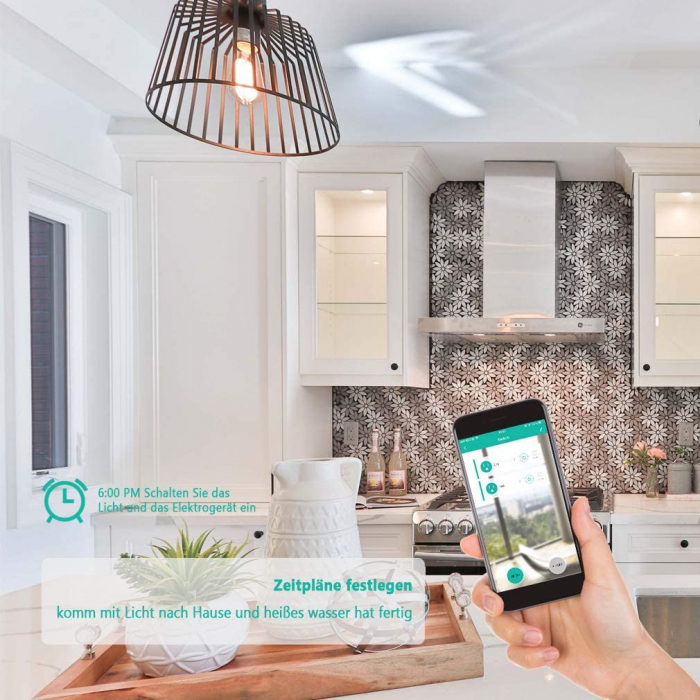 Prelungitor Smart WiFi Tessan EOP03 ,IP44, 16A, 2 Prize, Exterior, Smart Life, Alexa, Google Home, IFTTT [7]