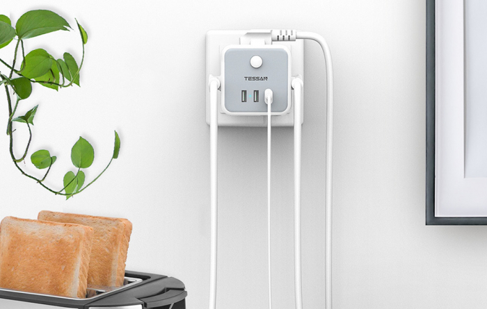 Prelungitor tip cub Tessan TS-301-DE-C, 3 prize, 2 X USB A, 1 X USB-C [4]