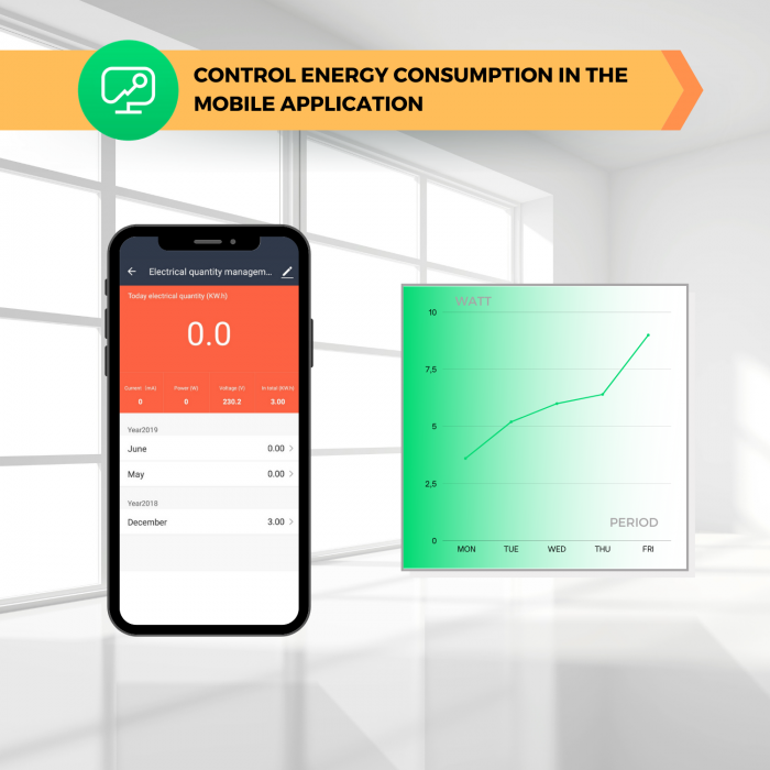 Set 4 prize inteligente WiFi NOUS A1Z, 16A - ZigBee 3.0, Monitorizare energie [9]