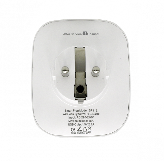 Priza inteligenta WiFi Gosund SP112, 16A, 2X USB, Monitorizare consum energie [3]