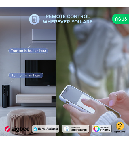 Set 4 prize inteligenta wifi Nous A7Z,16A - ZigBee 3.0, Monitorizare Consum, Compatibilă Alexa/Google [4]
