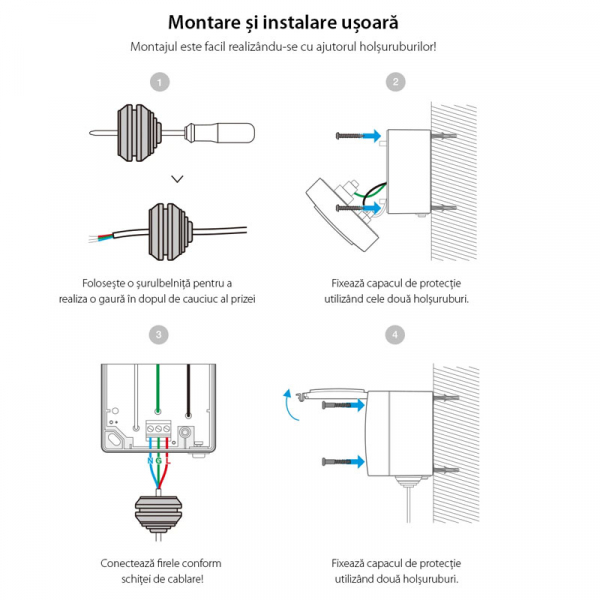 Priza Smart Sonoff S55 pentru exterior rezistenta la apa, Control din Smartphone [2]