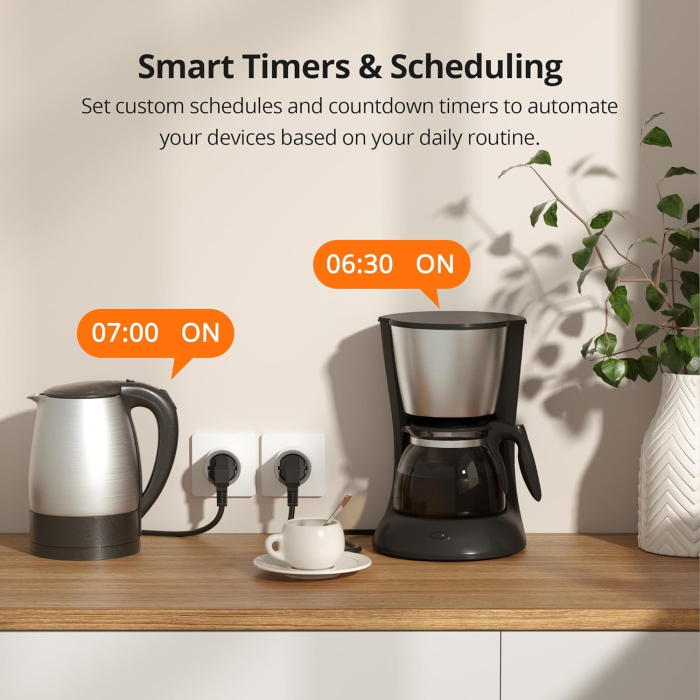 Priza inteligenta Sonoff S60ZBTPF, 16A, Zigbee,  monitorizare consum [4]