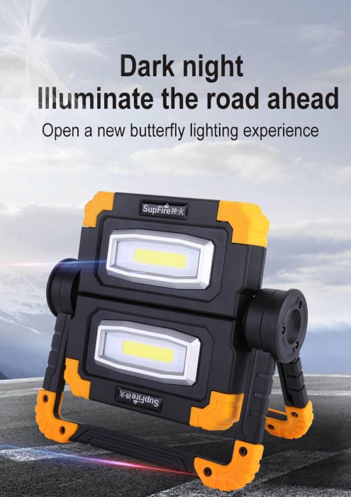 Proiector LED portabil SupFire G7, 20W, 1000lm, reincarcabil, COB, Acumulator 5000mAh [11]