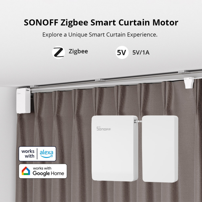 Kit inteligent motoare pentru draperie Sonoff ZBCurtain ZigBee [4]