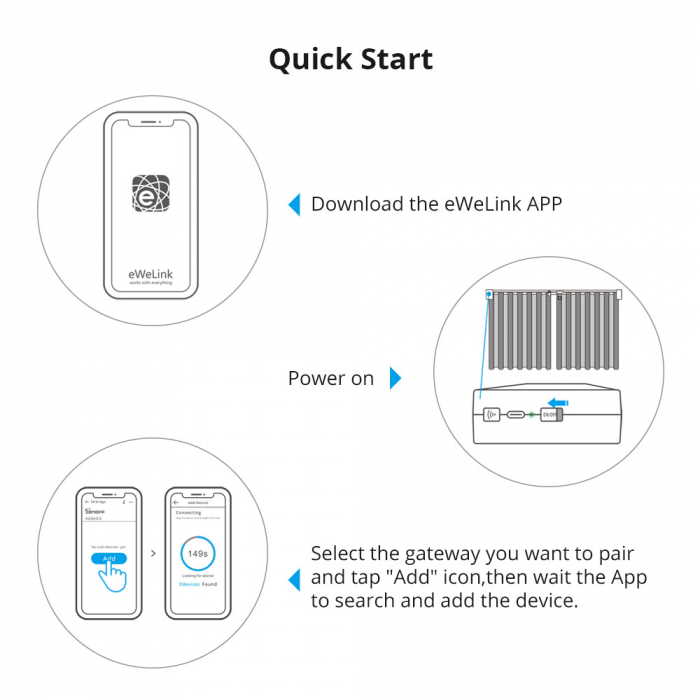 Kit inteligent motoare pentru draperie Sonoff ZBCurtain ZigBee [16]