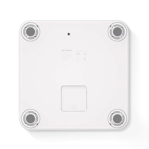 Cantar corporal Smart BlitzWolf Body Fat, 13 valori masurate, BMI, Alb [6]