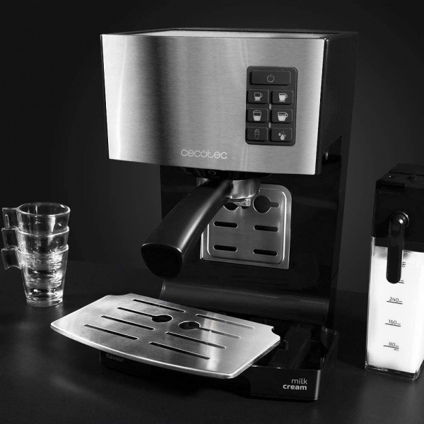 Espressor semi-automat Cecotec Power Instant-ccino 20, 1450 W, 20 bar, 1.4 l, rezervor lapte 400 ml [4]
