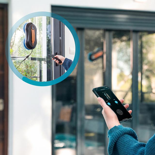 Robot curatare geamuri cu pulverizator Cecotec Windroid W10 DoubleSpray, 3 in 1, 4 moduri, Control telecomanda si aplicatie, 12 mopuri incluse [7]